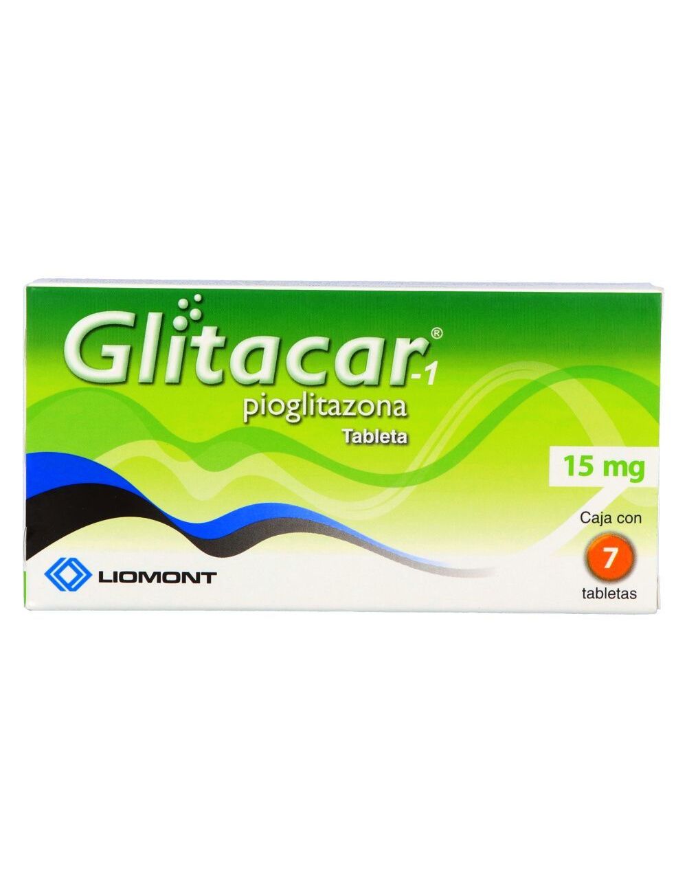 Glitacar-1 15 mg Caja Con 7 Tabletas