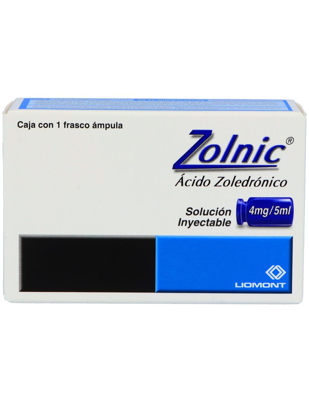 Zolnic 4 mg Caja Con 1 Frasco Ámpula 5 mL