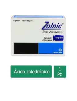 Zolnic 4 mg Caja Con 1 Frasco Ámpula 5 mL