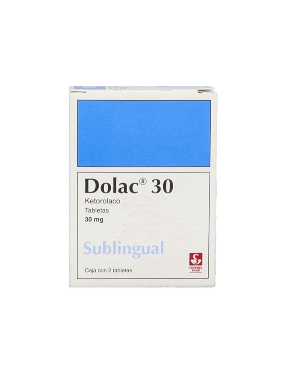 Dolac  30 Mg Caja X 2 Tabletas Sublinguales