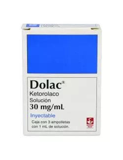 Dolac 30 mg /mL Caja Con 3 Ampolletas Con 1 mL