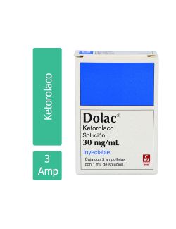 Dolac 30 mg /mL Caja Con 3 Ampolletas Con 1 mL