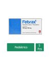 Febrax Pediátrico 100 mg/200 mg 5 Supositorios