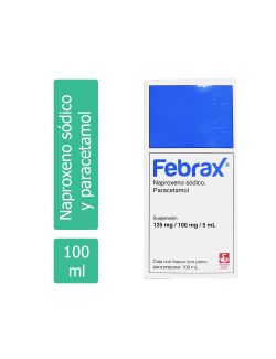 Febrax Suspensión 125 mg/100 mg/5 mL Frasco Con Polvo 100 mL