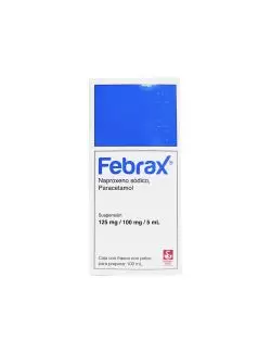 Febrax Suspensión 125 mg/100 mg/5 mL Frasco Con Polvo 100 mL