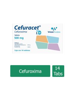 Cefuracet 7 D 500 mg Caja Con 14 Tabletas RX2