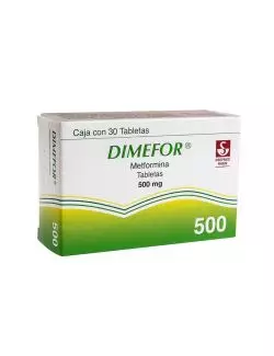 Dimefor 500 mg Caja Con 30 Tabletas