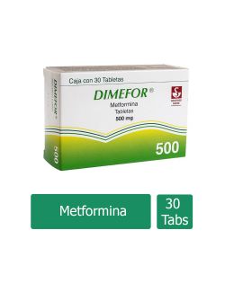 Dimefor 500 mg Caja Con 30 Tabletas