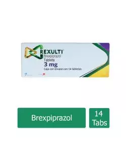 Rexulti® 3 mg (Brexpiprazol) - 14 Tabletas - Lundbeck