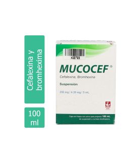Mucocef 250 mg Suspensión Frasco Con Polvo Para 100 mL De Mezcla RX2