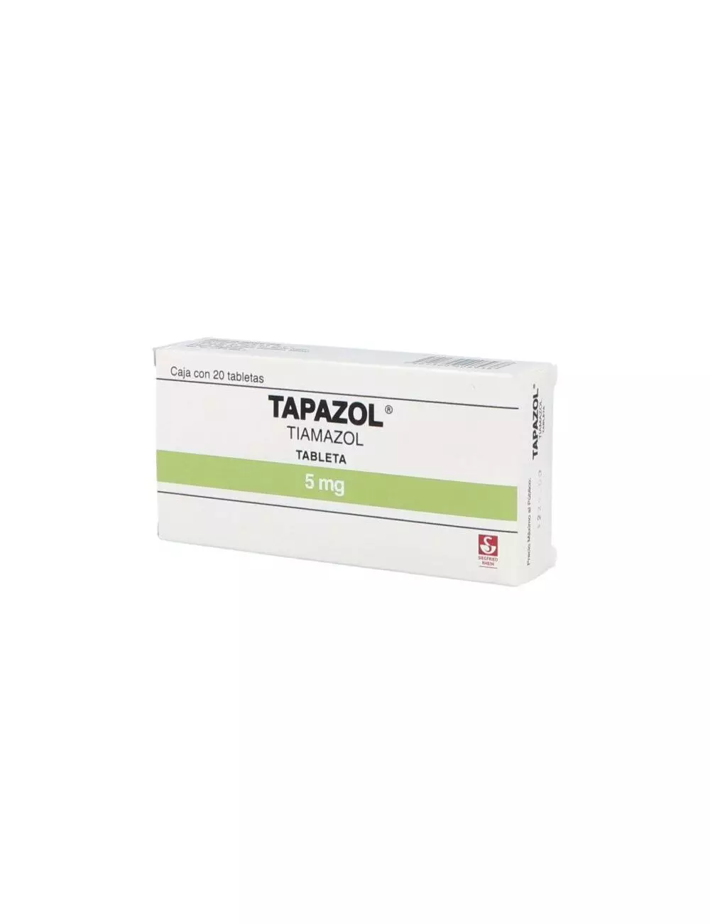 Tapazol 5 mg Caja Con 20 Tabletas