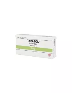 Tapazol 5 mg Caja Con 20 Tabletas