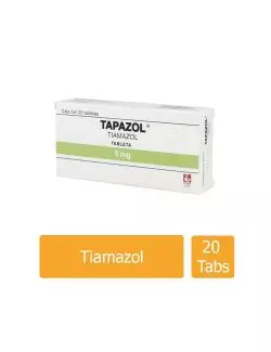 Tapazol 5 mg Caja Con 20 Tabletas