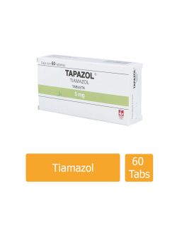 Tapazol 5 mg Caja Con 60 Tabletas