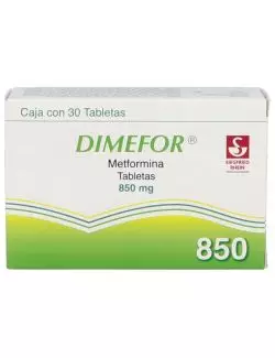 Dimefor 850 mg Caja Con 30 Tabletas