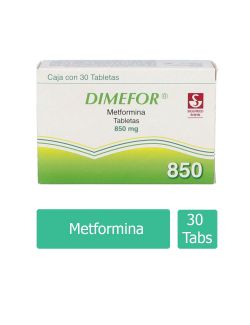 Dimefor 850 mg Caja Con 30 Tabletas