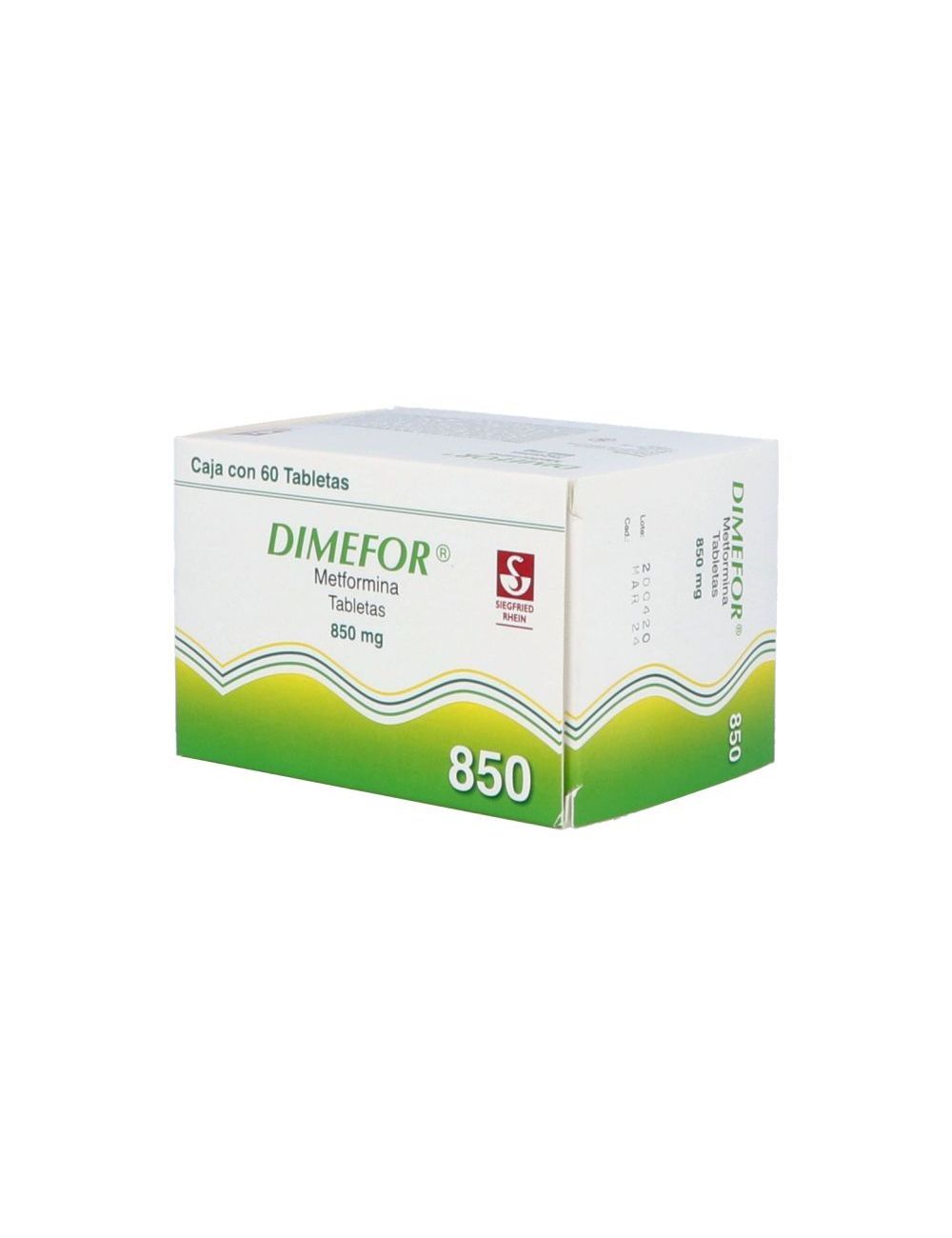 Dimefor 850 mg Caja Con 60 Tabletas