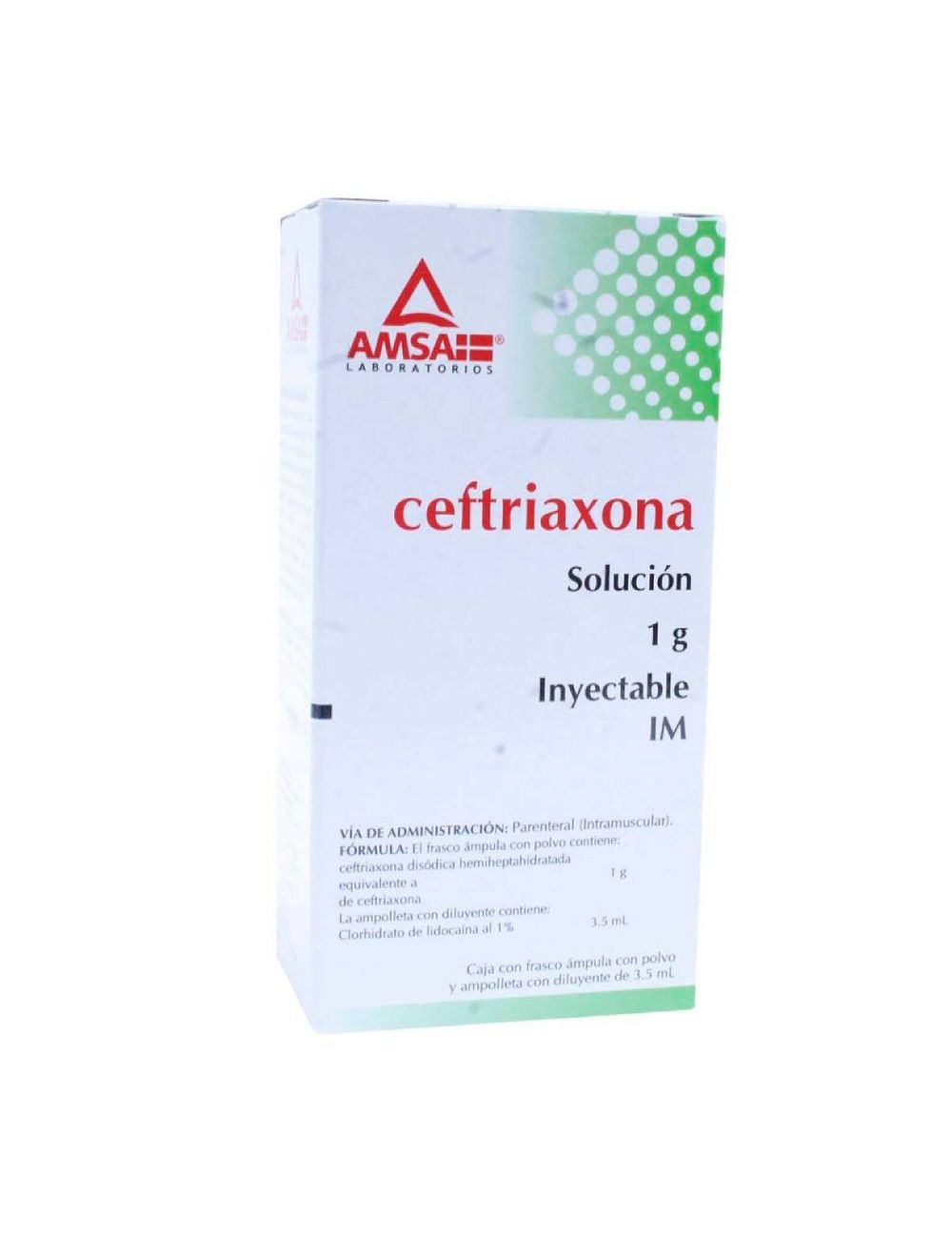 Ceftriaxona IM 1G 3.5Ml - RX2