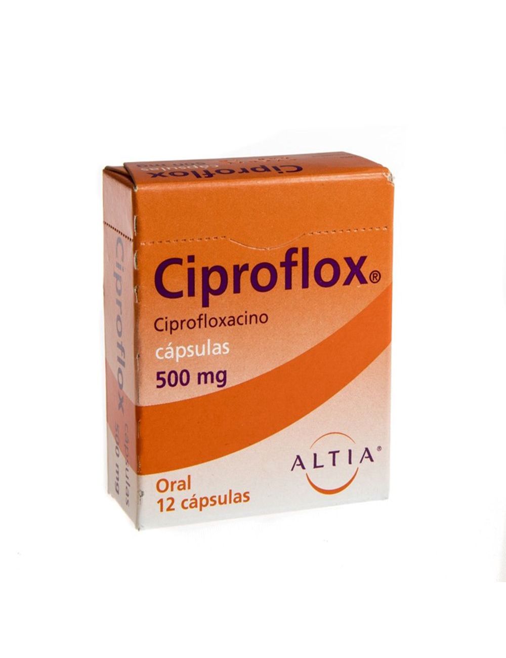 Ciproflox 500 mg Caja Con 12 Cápsulas-RX2