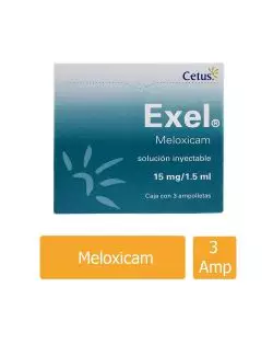 Exel 15 mg Solución Inyectable Caja Con 3 Ampolleta