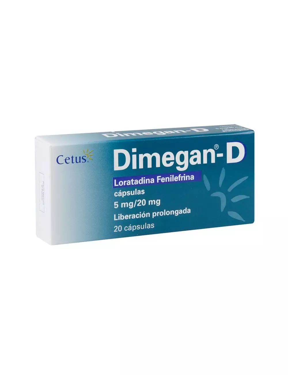 Dimegan-D 5 mg / 20 mg Caja Con 20 Cápsulas