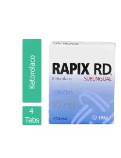 Rapix RD 30 mg Caja Con 4 Tabletas Sublinguales