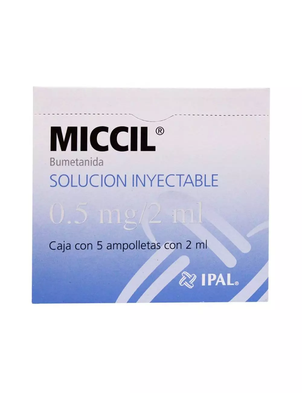 Miccil 0.5 mg/ 2 mL Caja Con 5 Ampolletas Con 2 mL