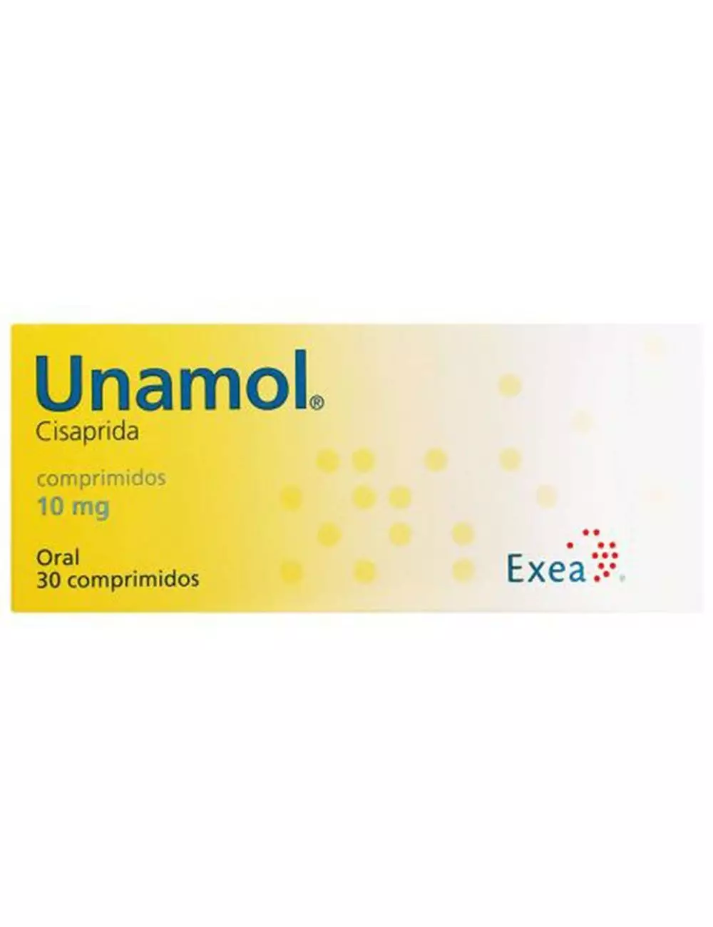 Unamol 10mg Caja Con 30 Comprimidos