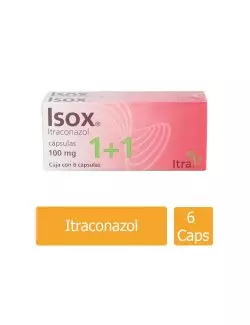 ISOX 100 mg 1 + 1 Caja Con 6 Cápsulas