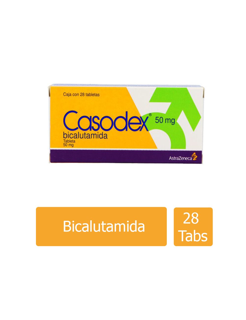 Casodex 50 mg Caja con 28 Tabletas