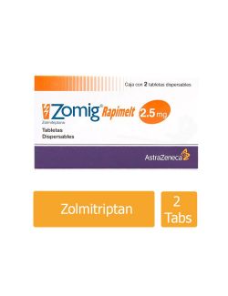 Zomig Rapimelt 2.5 mg Caja Con 2 Tabletas Dispersables