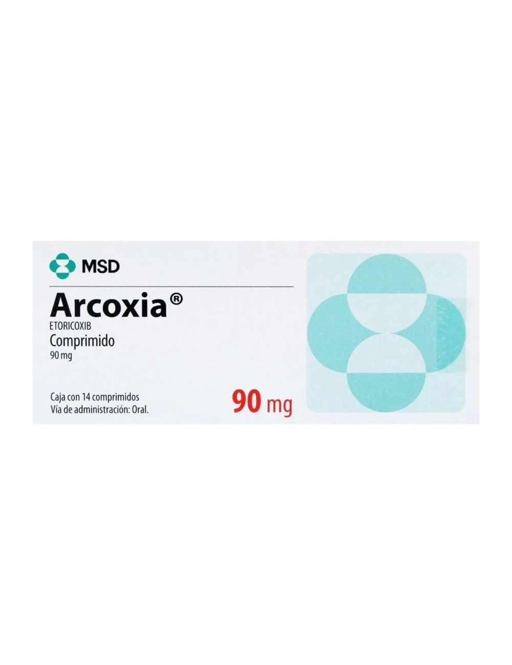 Arcoxia 90 mg Caja Con 14 Comprimidos