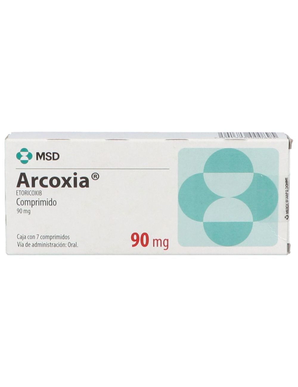 Arcoxia 90 mg Caja con 7 Comprimidos