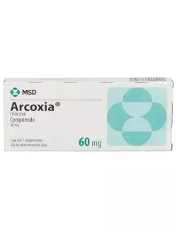 Arcoxia 60 mg Caja Con 7 Comprimidos