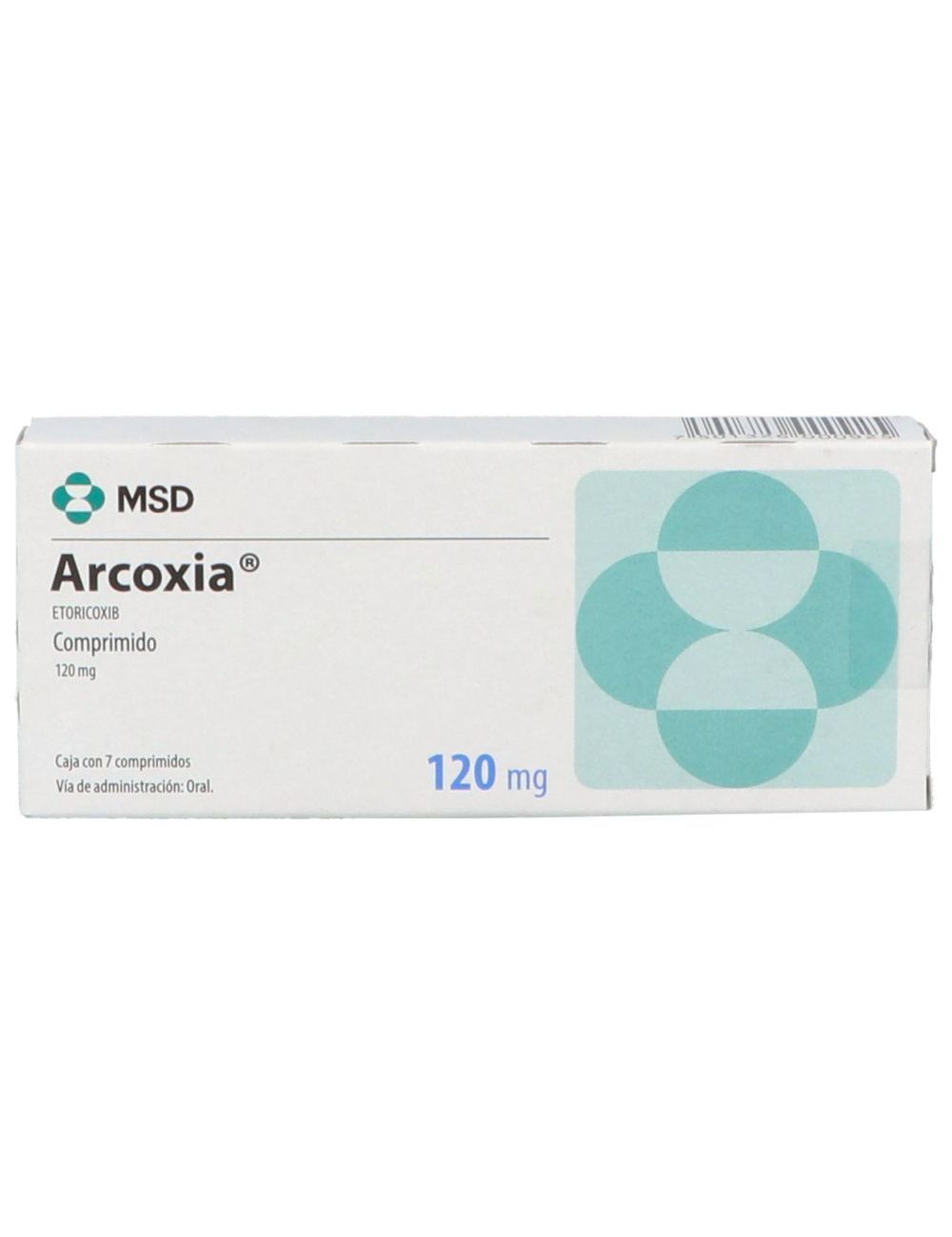 Arcoxia 120 mg Caja con 7 Comprimidos