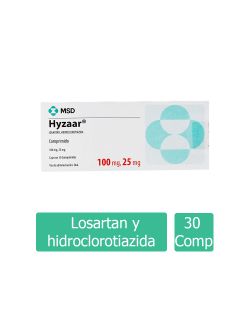 Hyzaar 100mg/ 25mg Caja Con 30 Comprimidos