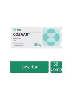 Cozaar 50 mg Caja Con 30 Comprimidos