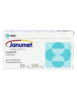 Janumet 50 mg / 500 mg Caja Con 28 Comprimidos