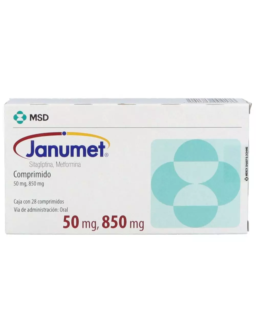 Janumet 50 mg / 850 mg Caja Con 28 Comprimidos