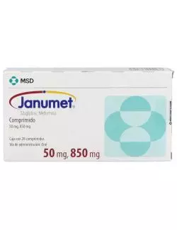 Janumet 50 mg / 850 mg Caja Con 28 Comprimidos