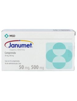 Janumet 50 mg Caja Con 56 Comprimidos