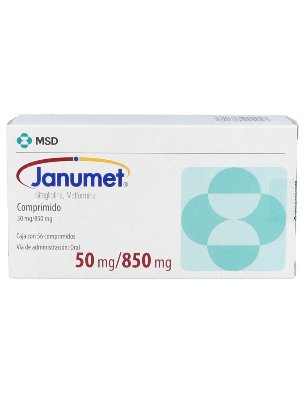 Janumet 50 / 850 mg Caja Con 56 Comprimidos