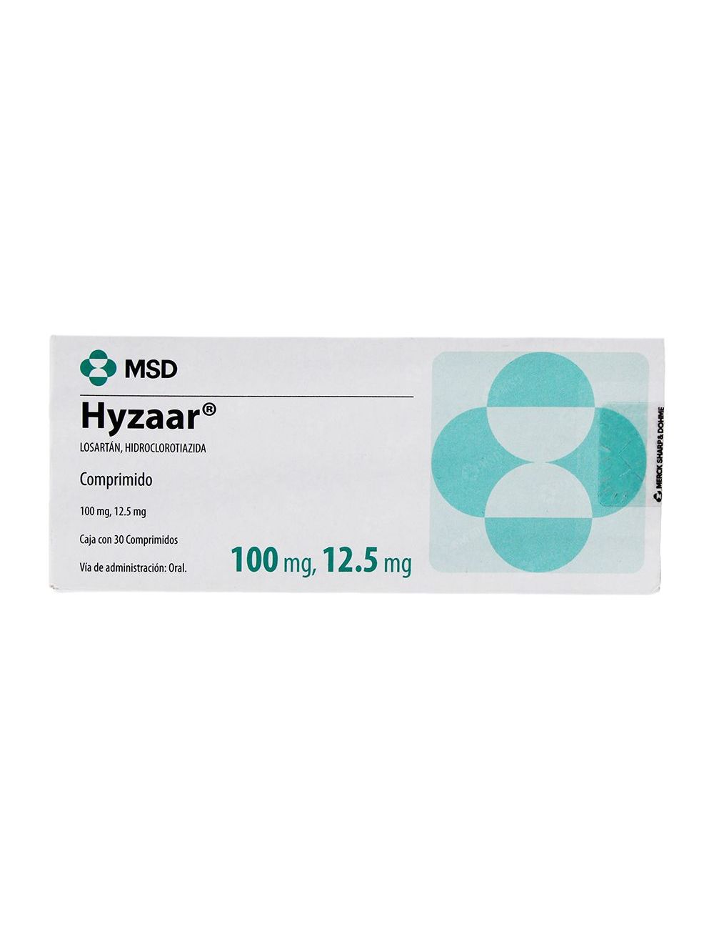 Hyzaar 100/ 12.5 mg Caja Con 30 Comprimidos