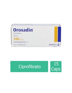 Oroxadin® 100 mg (Ciprofibrato) - 15 Cápsulas - Sanofi