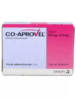 CoAprovel 150 mg / 12.5 mg Caja Con 14 Tabletas