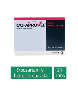 CoAprovel 300 / 12.5 mg Caja Con 14 Tabletas
