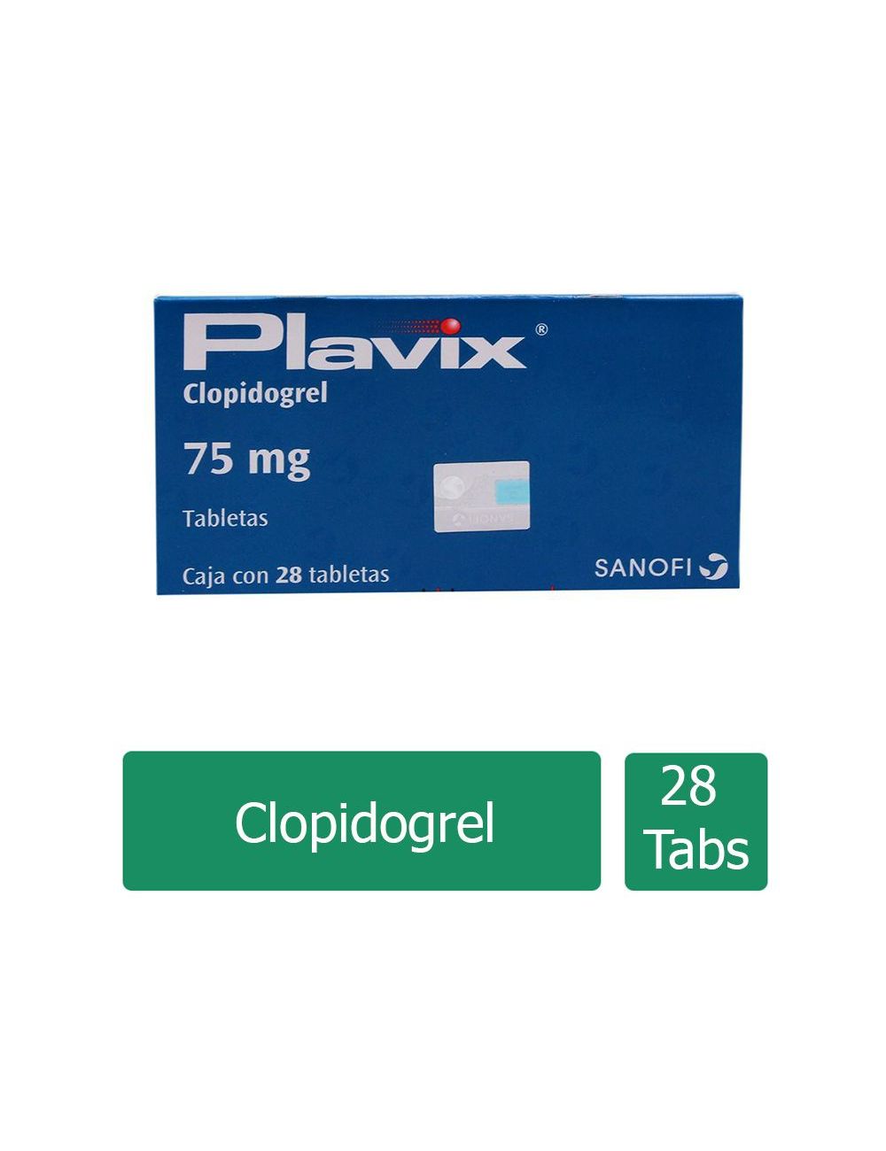 Plavix 75 mg Caja Con 28 Tabletas