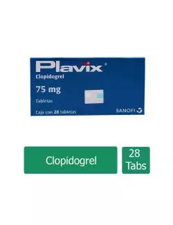 Plavix 75 mg Caja Con 28 Tabletas