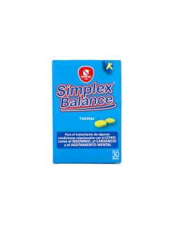 Simplex Balance Caja Con 30 Tabletas