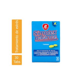 Simplex Balance Caja Con 30 Tabletas